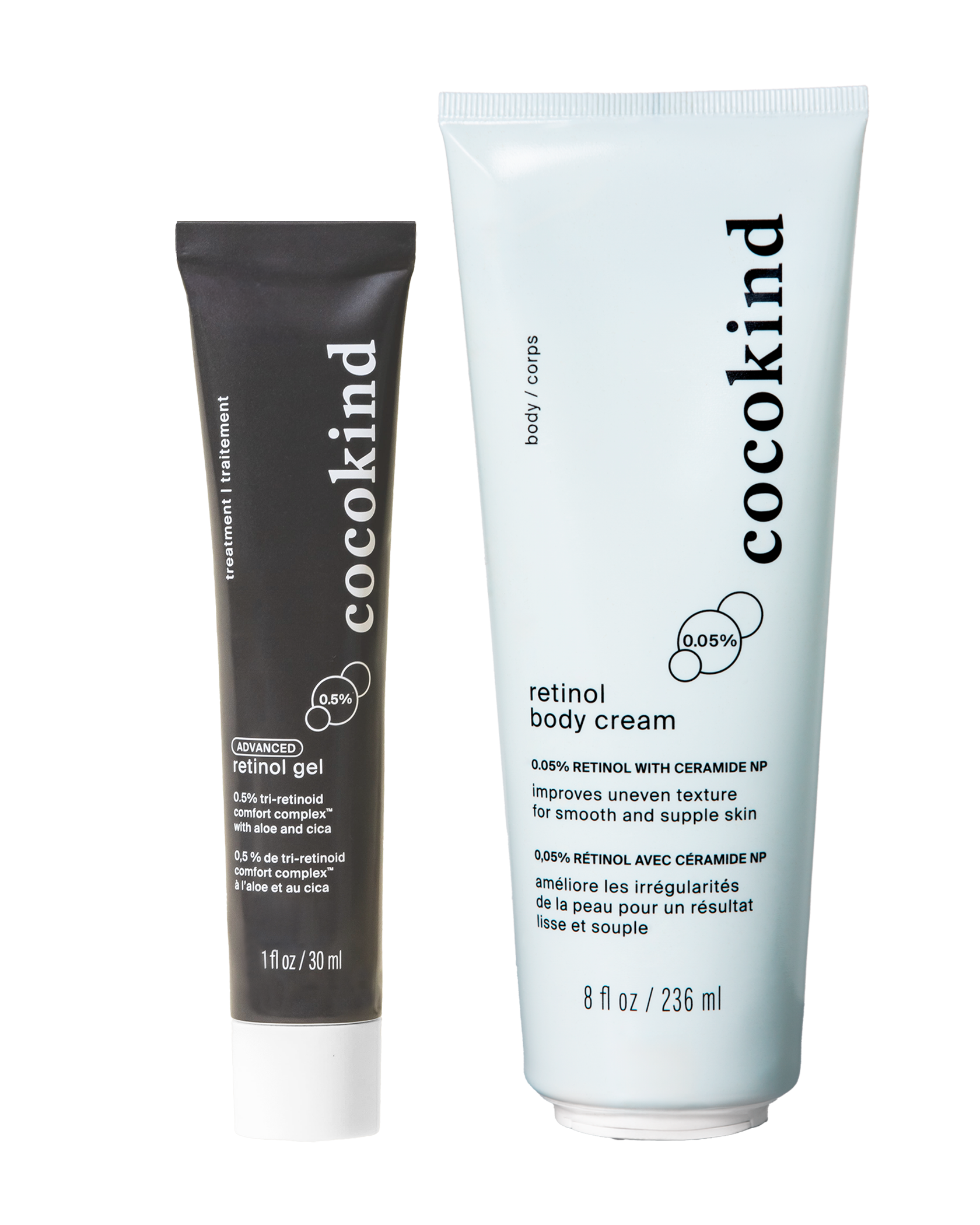 advanced retinol face + body duo - cocokind