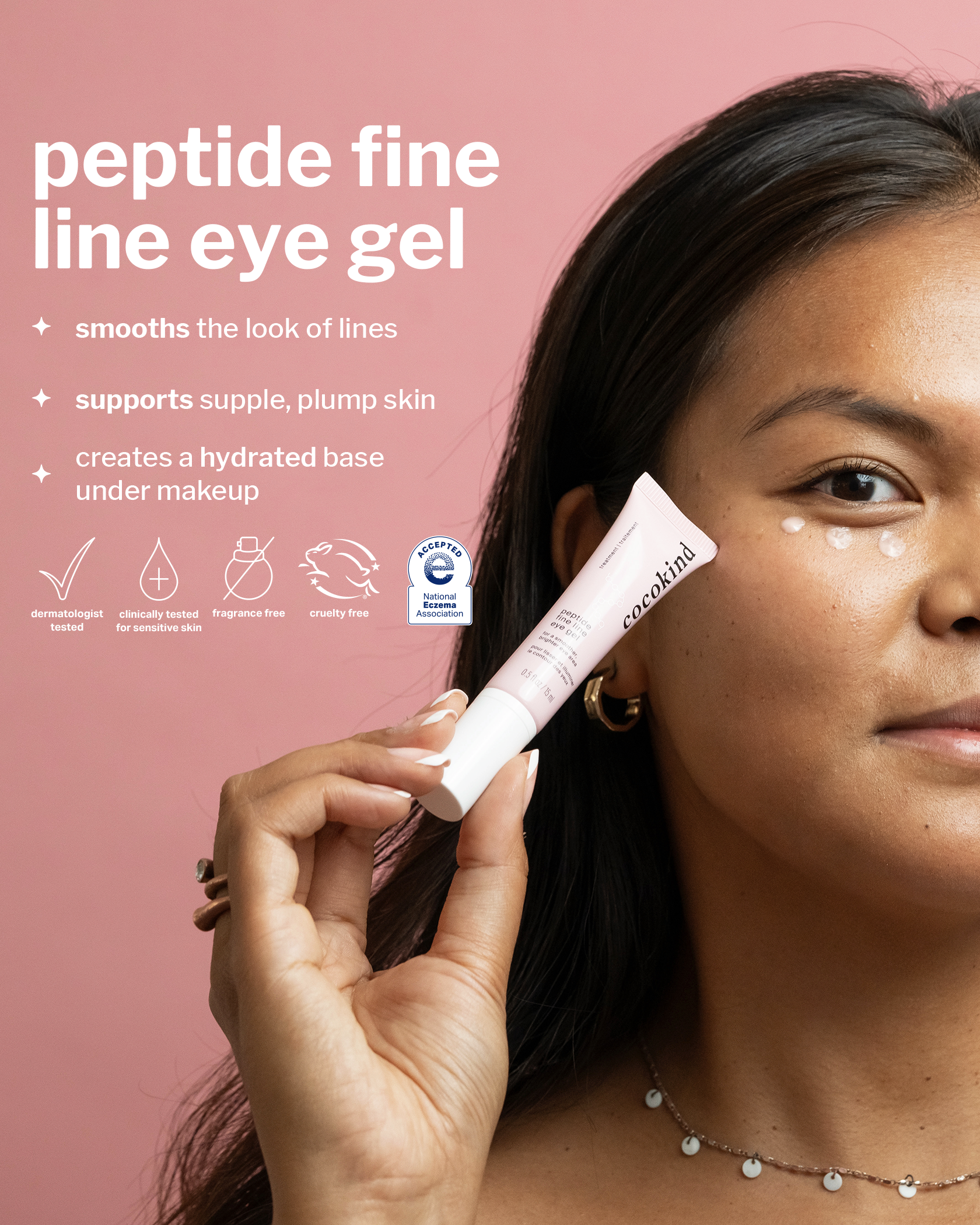 Peptide fine line eye gel - cocokind