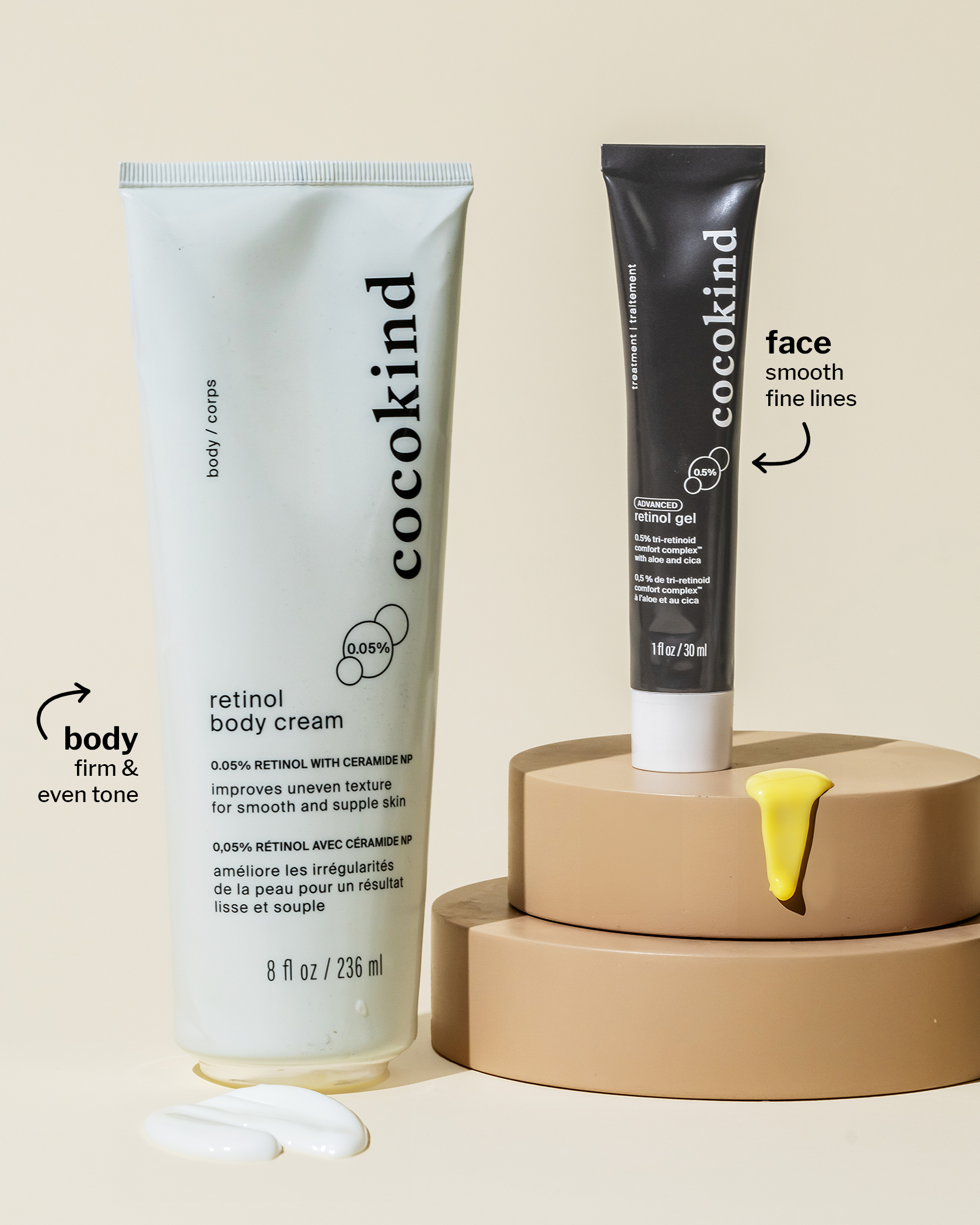 advanced retinol face + body duo - cocokind